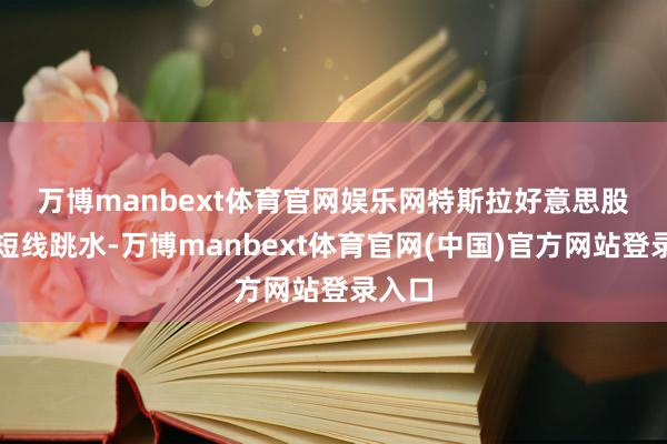 万博manbext体育官网娱乐网　　特斯拉好意思股盘前短线跳水-万博manbext体育官网(中国)官方网站登录入口