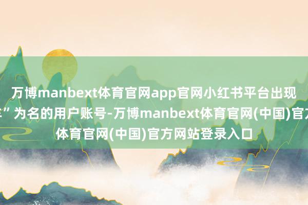 万博manbext体育官网app官网小红书平台出现以“张雪的机车”为名的用户账号-万博manbext体育官网(中国)官方网站登录入口