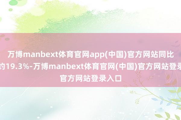 万博manbext体育官网app(中国)官方网站同比增长约19.3%-万博manbext体育官网(中国)官方网站登录入口