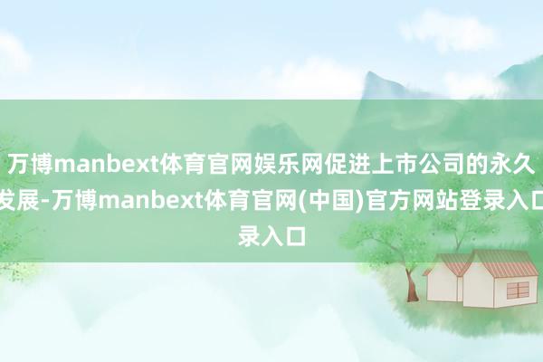 万博manbext体育官网娱乐网促进上市公司的永久发展-万博manbext体育官网(中国)官方网站登录入口